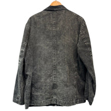画像をギャラリービューアに読み込む, Y's for men ワイズフォーメン 24AW BLEACHING DENIM BLOUSON WITH 5-POCKETS ブリーチデニムジャケット MO-Y05-018 2 ブラック 15272