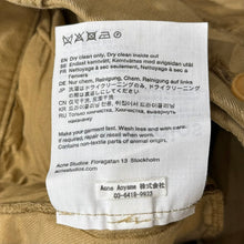 画像をギャラリービューアに読み込む, Acne Studios アクネストゥディオズ リネンブレンドコットンツイルロールアップストレートパンツ BK0457 14281