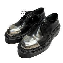 画像をギャラリービューアに読み込む, UNDERCOVER×ADIEU PARIS アンダーカバー アデュー 20SS TYPE 54C Metal メタルトゥレザーシューズ 42 ブラック 14882
