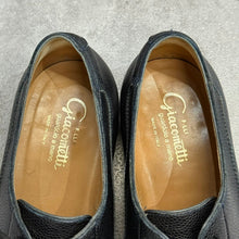 画像をギャラリービューアに読み込む, F.LLI Giacometti フラテッリジャコメッティ FG126 PETIT ZEBY BLU NUIT ウイングチップレザーシューズ サイズ42 14430