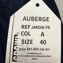 Load image into Gallery viewer, AUBERGE オーベルジュ JARDIN FR コットンシルクリネンデニムパンツ 14130