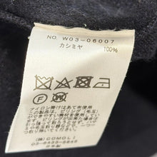 画像をギャラリービューアに読み込む, COMOLI コモリ 22AW カシミヤニット W03-06007 F ネイビー 15083