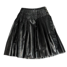 画像をギャラリービューアに読み込む, JUNYA WATANABE ジュンヤワタナベ 25SS コットンバックサテンベルテッドスカート JO-S003 S ブラック 14832