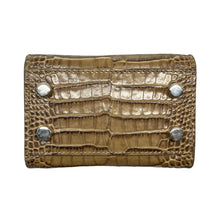 Lade das Bild in den Galerie-Viewer, FOXEY フォクシー VICTORIA クロコ型押し2WAYショルダーバッグ MADE IN ITALY イタリア製 ブラウン 3508