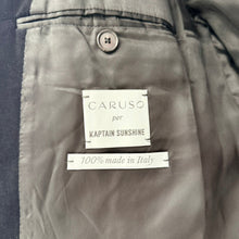 Lade das Bild in den Galerie-Viewer, CARUSO×KAPTAIN SUNSHINE×L'ECHOPPE カルーゾ キャプテンサンシャイン レショップ 22AW Velour JKT ベロアジャケット 46 ブラック 15419