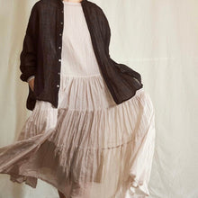 画像をギャラリービューアに読み込む, suzuki takayuki スズキタカユキ tiered dress ティアードドレスワンピース A231-12 14011