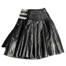 画像をギャラリービューアに読み込む, JUNYA WATANABE ジュンヤワタナベ 25SS コットンバックサテンベルテッドスカート JO-S003 S ブラック 14832