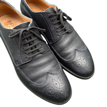 画像をギャラリービューアに読み込む, F.LLI Giacometti フラテッリジャコメッティ FG126 PETIT ZEBY BLU NUIT ウイングチップレザーシューズ サイズ42 14430