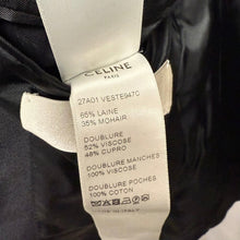 Load image into Gallery viewer, CELINE by Hedi Slimane セリーヌ エディスリマン ウールモヘヤクラシック2Bテーラードジャケット 27A01 VESTE947C サイズ44