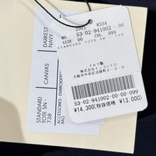 Lade das Bild in den Galerie-Viewer, STUDIO NICHOLSON スタジオニコルソン STANDARD TOTE ロゴ刺繍キャンバストートバッグ ネイビー SN-738 15517