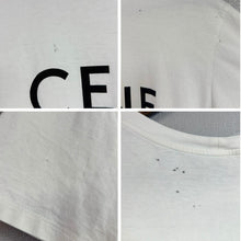 이미지를 갤러리 뷰어에 로드 , CELINE セリーヌ フランス製 ロゴプリントTシャツ 2X764671Q.01EA XXS ホワイト 15427