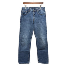 画像をギャラリービューアに読み込む, DRIES VAN NOTEN ドリスヴァンノッテン 17AW ダメージ加工ストレートデニムパンツ 13735