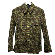 画像をギャラリービューアに読み込む, COMME des GARCONS コムデギャルソン 06SS 金ボタン迷彩柄ミリタリージャケット GQ-J049 14219