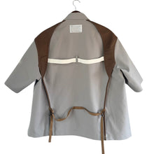 画像をギャラリービューアに読み込む, kolor カラー 25SS バックベルトデザイン半袖シャツ 25SCM-G12106 2 グレー 15314