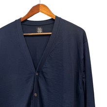 Lade das Bild in den Galerie-Viewer, BATONER バトナー Essential SUPERIOR HIGH GAUGE MERINO V CARDIGAN ウールカーディガン BN-FU-003 4 ネイビー 15860