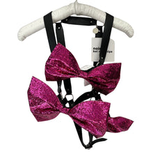 Load image into Gallery viewer, noir kei ninomiya ノワールケイニノミヤ 23AW スパンコールボウタイハーネス リボンベスト 3L-V020