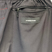 Lade das Bild in den Galerie-Viewer, SYU.HOMME FEMM シュウオムフェム 19SS サイドデザインイージーパンツ H19SS-21 2 ブラック 15511