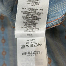 이미지를 갤러리 뷰어에 로드 , RRL ダブルアールエル 22SS PRINTED WORKSHIRT ネイティブ柄ストライプシャツ S ブルー 15058
