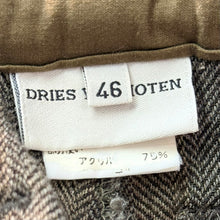Lade das Bild in den Galerie-Viewer, DRIES VAN NOTEN ドリスヴァンノッテン 98AW ヘリンボーンウールイージーワイドパンツ 46 グレー 15750
