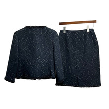 画像をギャラリービューアに読み込む, Rene ルネ TISSUE社製 スパンコールノーカラージャケット スカート セットアップ