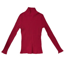 Load image into Gallery viewer, miu miu ミュウミュウ archive ハイネックリブ編みストレッチカットソー