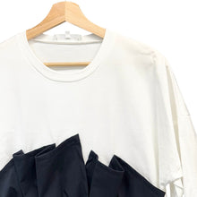 Load image into Gallery viewer, ENFOLD エンフォルド 20AW Cut Layered Tシャツ 300DA380-0470 38 ホワイト 14562