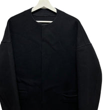 Lade das Bild in den Galerie-Viewer, Drawer ドゥロワー ダブルフェイスウールノーカラーコート 6525-234-0450 38 ブラック 3469