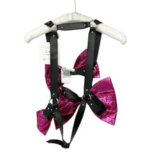 Load image into Gallery viewer, noir kei ninomiya ノワールケイニノミヤ 23AW スパンコールボウタイハーネス リボンベスト 3L-V020