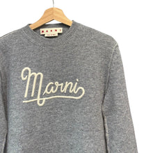 Load image into Gallery viewer, MARNI マルニ ウールロゴニットセーター GCMD0283Q0 40 グレー 14783