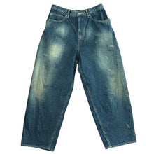 画像をギャラリービューアに読み込む, ANCELLM アンセルム WISM別注 23AW AGING LOOSE TAPERED 5P DENIM PANTS ダメージ加工デニムパンツ ACW4 14341