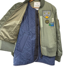 画像をギャラリービューアに読み込む, sacai サカイ 24AW SPIEWAK Gonz Multi Patch Blouson パッチワークボンバージャケット MA-1 24-03545M カーキ 1 15054