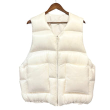 画像をギャラリービューアに読み込む, TANAKA タナカ 24AW THE DOWN VEST リバーシブルダウンベスト L ホワイト 15838