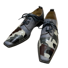 Lade das Bild in den Galerie-Viewer, COMME des GARCONS コムデギャルソン 01SS 迷彩柄デザインレザーシューズ
