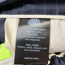 이미지를 갤러리 뷰어에 로드 , NEW AMSTERDAM SURFASSOCIATION ニューアムステルダムサーフアソシエーション AFTER TROUSERS PINSTRIPE ストライプウールスラックスパンツ 2302033001