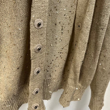 Load image into Gallery viewer, BRUNELLO CUCINELLI ブルネロクチネリ スナップボタンスパンコールリネンシルクカーディガン