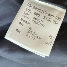 이미지를 갤러리 뷰어에 로드 , Theory luxe セオリーリュクス EXECUTIVE ノーカラージャケット ドレス スラックス 3点セットアップ ネイビー 14958