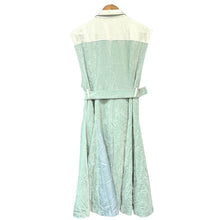画像をギャラリービューアに読み込む, ha za ma ハザマ 2022PC 揺らめくロングベスト S ブルーグリーン 14841