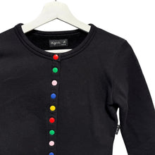 Load image into Gallery viewer, agnes b. アニエスベー マルチカラースナップボタンノーカラースウェットカーディガン EQ07M001 14003