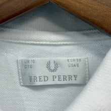 Lade das Bild in den Galerie-Viewer, FRED PERRY フレッドペリー ノースリーブポロシャツ UK10 ホワイト 14759