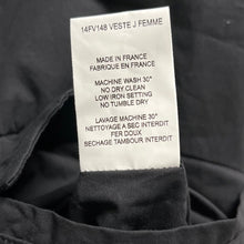 Load image into Gallery viewer, CASEY CASEY ケイシーケイシー VESTE J FEMME 3Bコットンテーラードジャケット M ブラック 14FV148 3443
