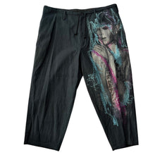 画像をギャラリービューアに読み込む, Yohji yamamoto POUR HOMME ヨウジヤマモトプールオム 24AW 女柄プリントコットンイージーワイドパンツ HO-P60-509 14274
