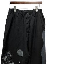 画像をギャラリービューアに読み込む, Yohji Yamamoto POUR HOMME ヨウジヤマモトプールオム 24SS 異素材切替グラフィックイージーワイドパンツ HS-P55-822