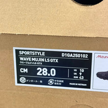 画像をギャラリービューアに読み込む, mizuno ミズノ 25SS WAVE MUJIN LS GTX ローカットスニーカー D1GA250102 28cm ブラック 15154