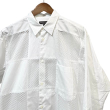 Load image into Gallery viewer, COMME des GARCONS HOMME PLUS コムデギャルソンオムプリュス 25SS Mesh Square Panel Shirt メッシュパネルコットンブロードシャツ PO-B001 14440