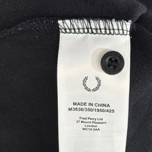 画像をギャラリービューアに読み込む, FRED PERRY フレッドペリー LS TWIN TIPPED SHIRT  M3636 ロングスリーブポロシャツ XL ブラック 14761
