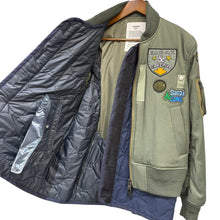 画像をギャラリービューアに読み込む, sacai サカイ 24AW SPIEWAK Gonz Multi Patch Blouson パッチワークボンバージャケット MA-1 24-03545M カーキ 1 15054