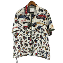 将图片加载到图库查看器,sacai サカイ 25SS CAR RACE SHORT SLEEVE SHIRT カーレースプリント半袖シャツ 25-03652M 2 ホワイト 15304