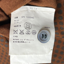 Load image into Gallery viewer, COMME des GARCONS コムデギャルソン 01SS 迷彩テープデザイン総柄Vネックニットカーディガン GN-100040