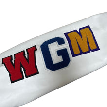 Load image into Gallery viewer, A BATHING APE アベイシングエイプ SAMPLE SHARK VARSITY JACKET レザースリーブシャークスタジャン