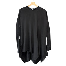 画像をギャラリービューアに読み込む, ENFOLD エンフォルド 20AW スビン天竺サイドドレープ長袖Tシャツ 300DA280-2420 38 ブラック 14559